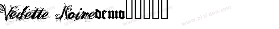 Vedette Noire字体转换